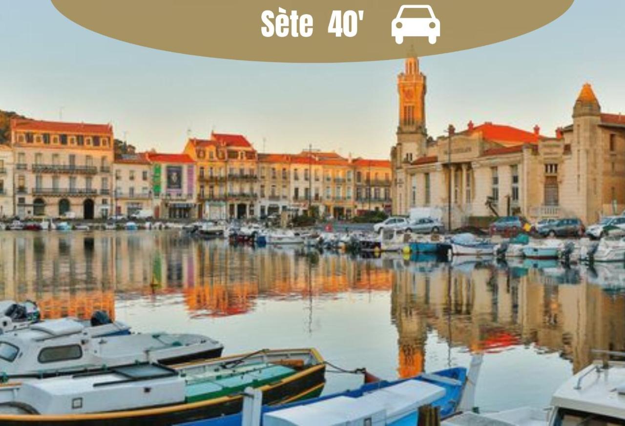 NEW - Studio cosy - Plages à 5min - Parking privé - WIFI - Commerces au pied du bâtiment La Grande-Motte Esterno foto